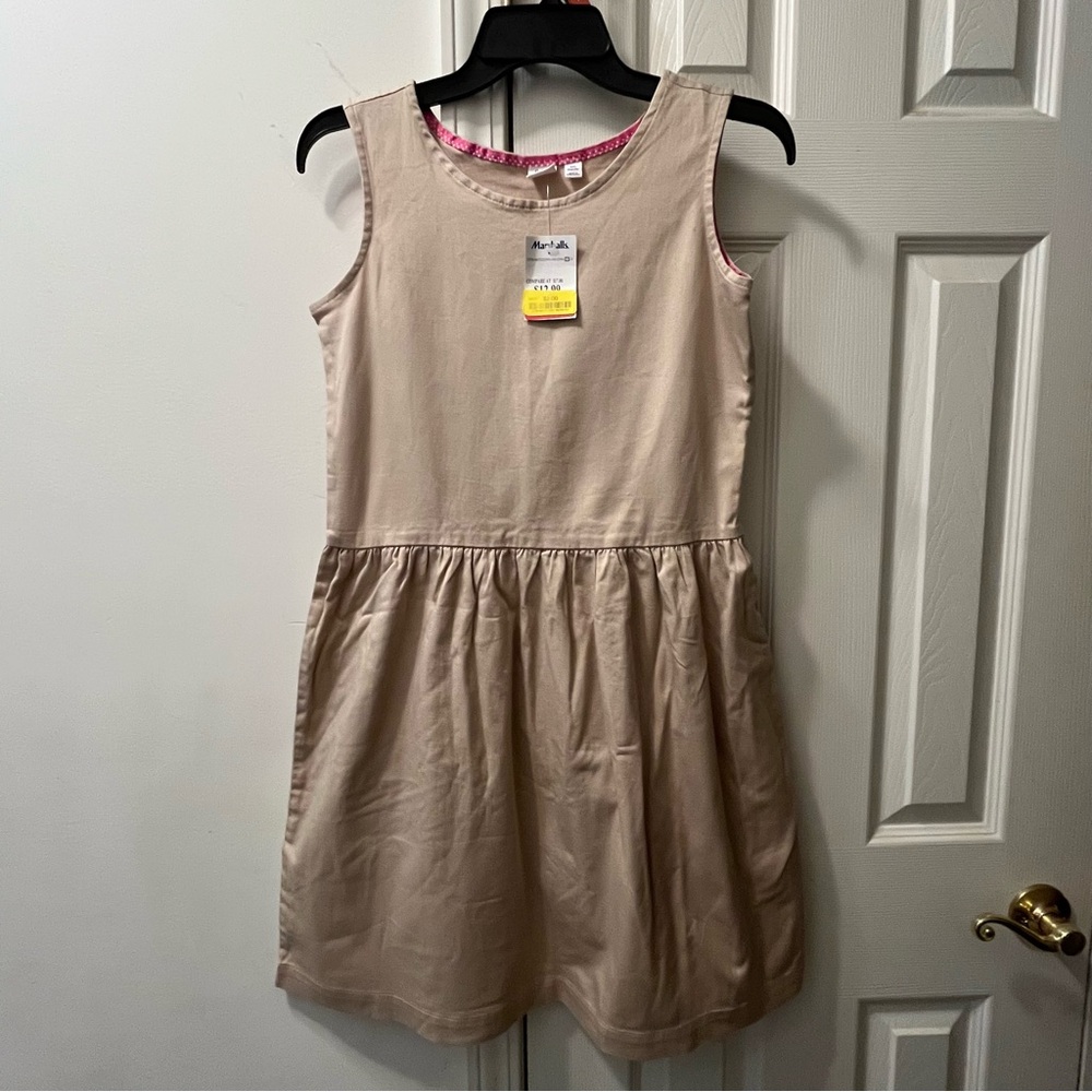 GAP Brown Smocked Fit and Flare Dress color tan size XXL